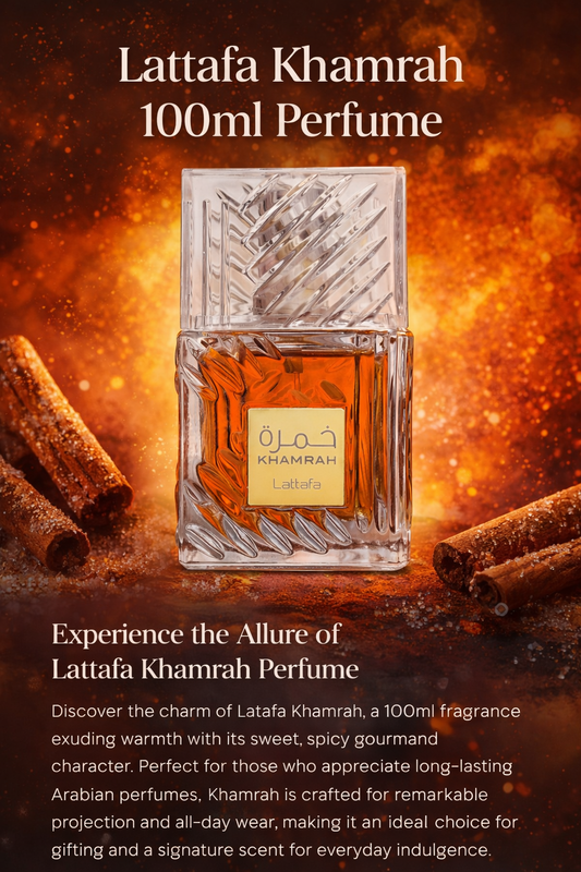 Lattafa Khamrah 100ml Perfume – The Ultimate Sweet & Spicy Arabian Gourmand