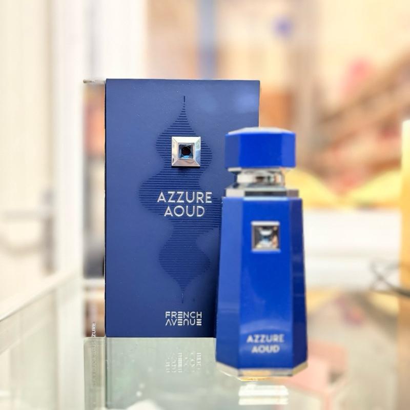 French Avenue Azzure Aoud 100ml Eau De Parfum - Saffron, Passion Fruit & Rose Notes - Oriental Woody Fragrance for Luxurious Elegance