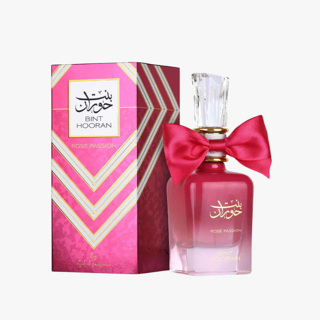 Bint Hooran Rose Passion 100ml Eau de Parfum - Sweet Rose Candy Fruity Vanilla Perfume for Women Floral Fruity Gourmand Scent Long Lasting Arabian Perfume with Sandalwood Notes