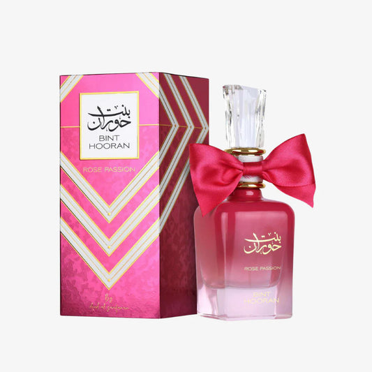 Bint Hooran Rose Passion 100ml Eau de Parfum - Sweet Rose Candy Fruity Vanilla Perfume for Women Floral Fruity Gourmand Scent Long Lasting Arabian Perfume with Sandalwood Notes