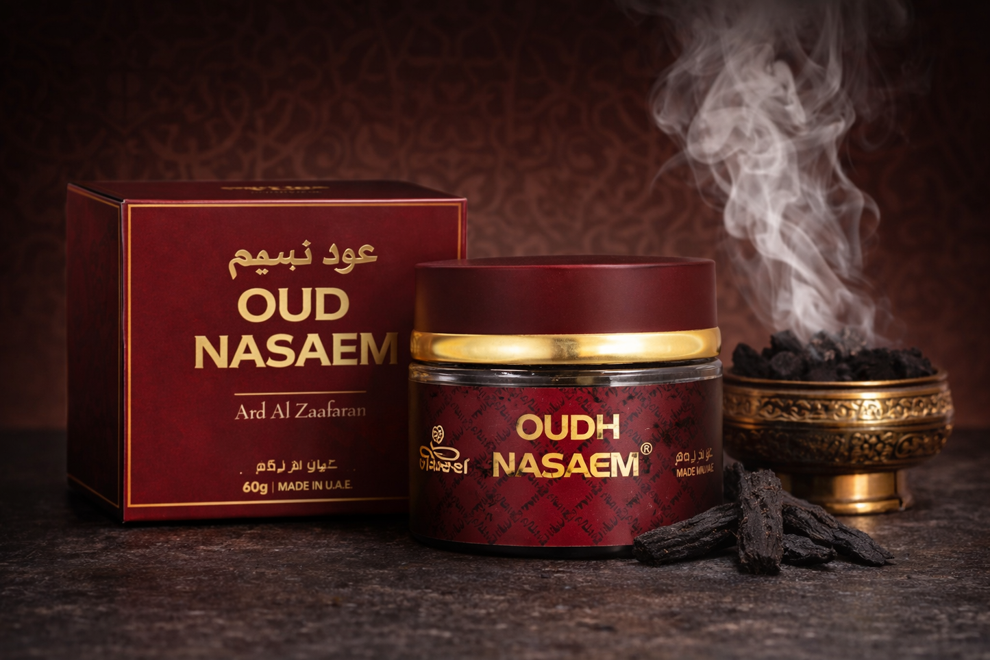OUD NASAEM BAKHOOR – Luxurious Arabian Incense (60g)  Warm • Aromatic • Traditional • Long-Lasting