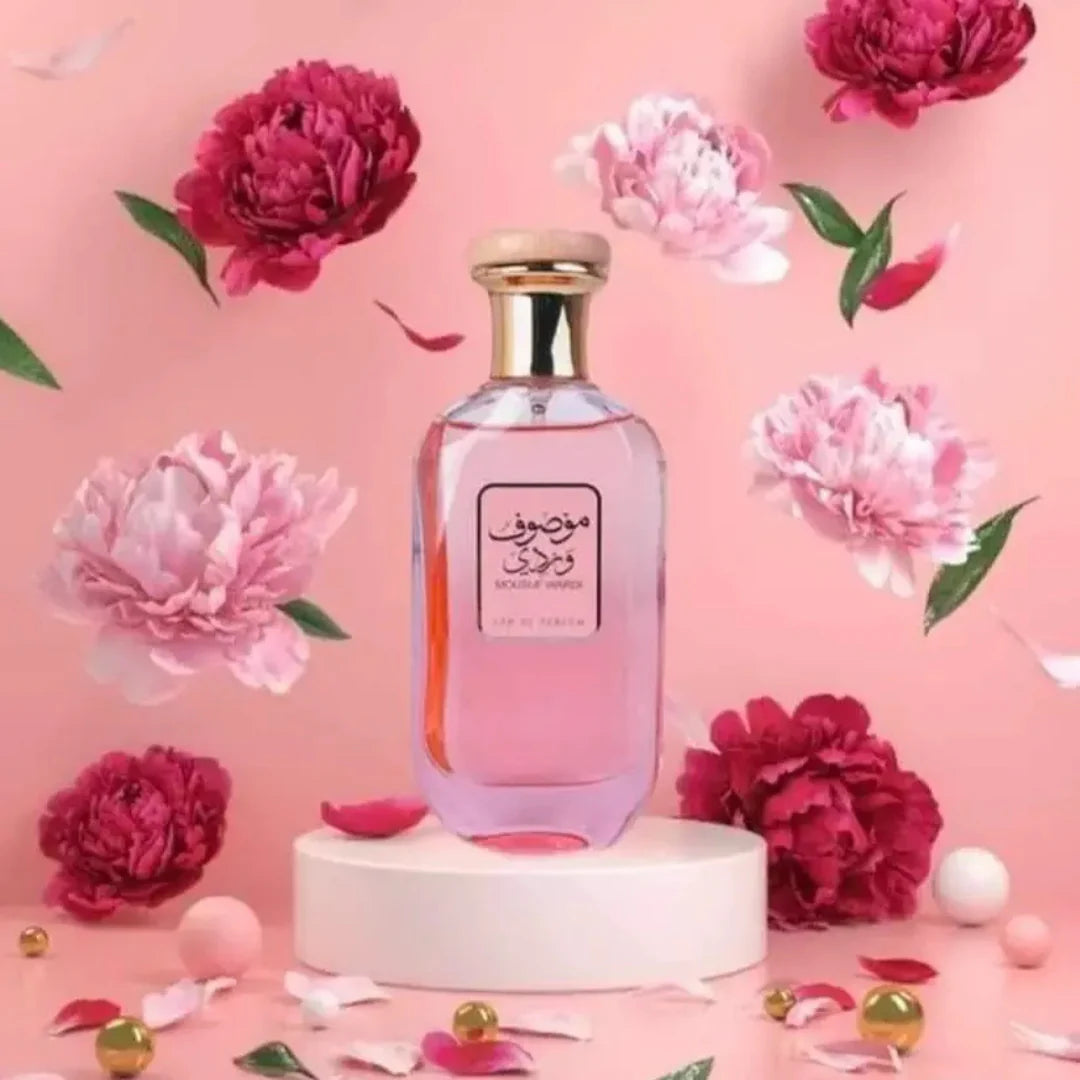 Mousuf Wardi Eau de Parfum 100ml Sweet Rose, Creamy Vanilla & Soft Musky Charm