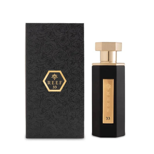 Reef 33 Black – Dark Amber, Spiced Woods & Smoky Luxury (100ml EDP)