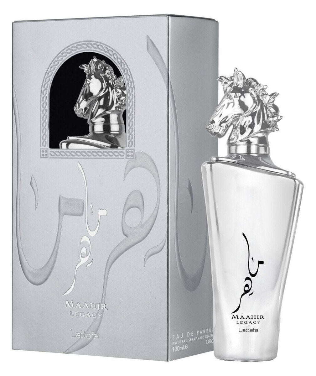 Lattafa Maahir Legacy Perfume 100ml EDP - Luxurious Eastern Fragrance with Bergamot & Vanilla Notes