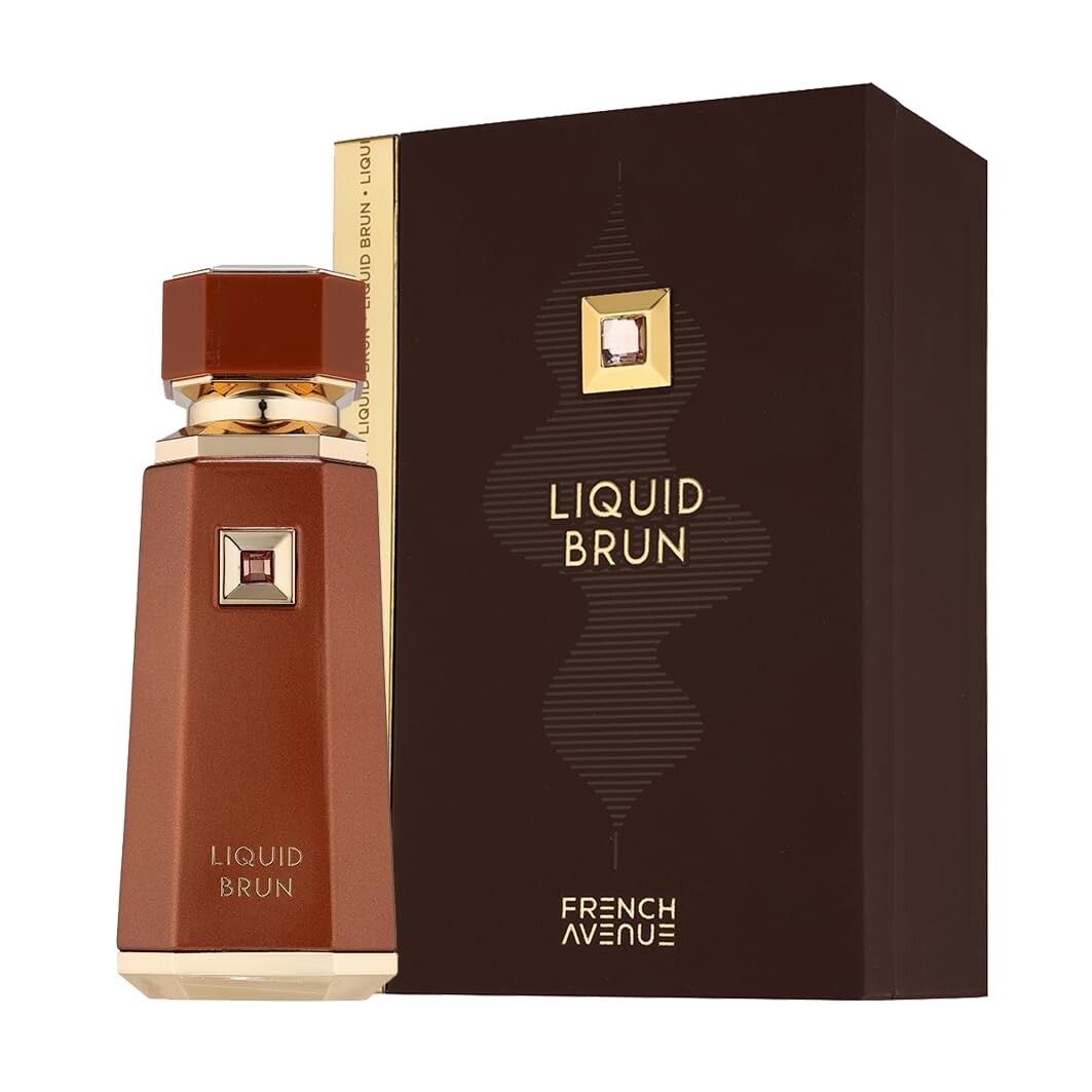 French Avenue Liquid Brun Eau De Parfum 100ml Spray - Unisex Fragrance with Cinnamon & Bourbon Vanilla Notes